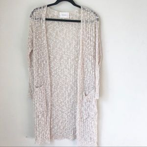 Long cardigan wrap